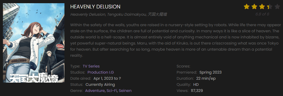 Watch Heavenly Delusion online free on 9anime